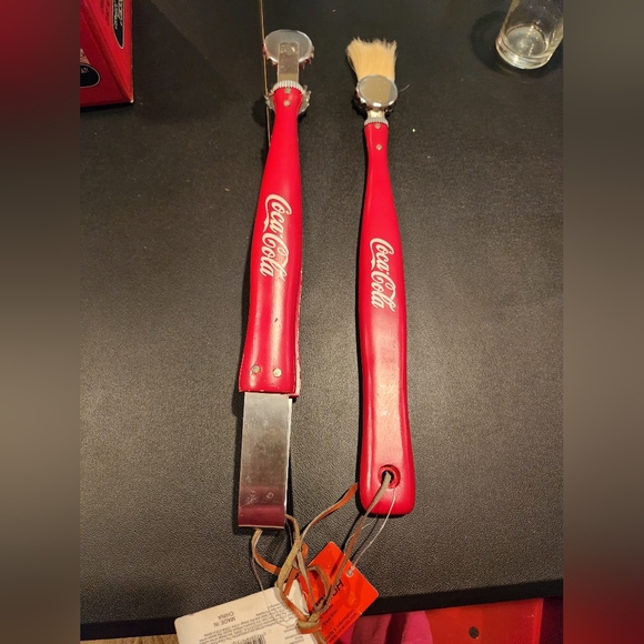 Coca Cola Other - Coca-Cola Red Barbecue Tongs and Brush Set